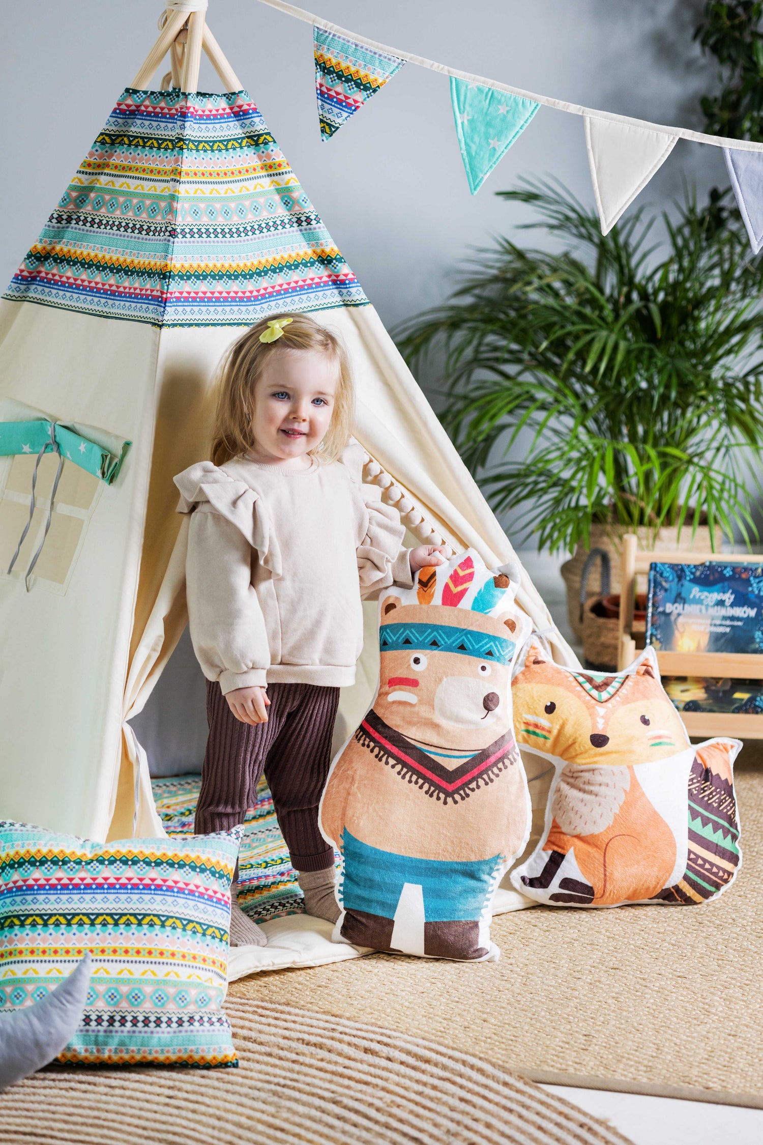 Kids Tipi Tent - Indian Adventure