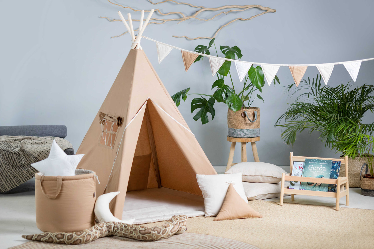 Kids Tipi Tent - Caramel Sweetness