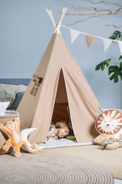 Kids Tipi Tent - Caramel Sweetness