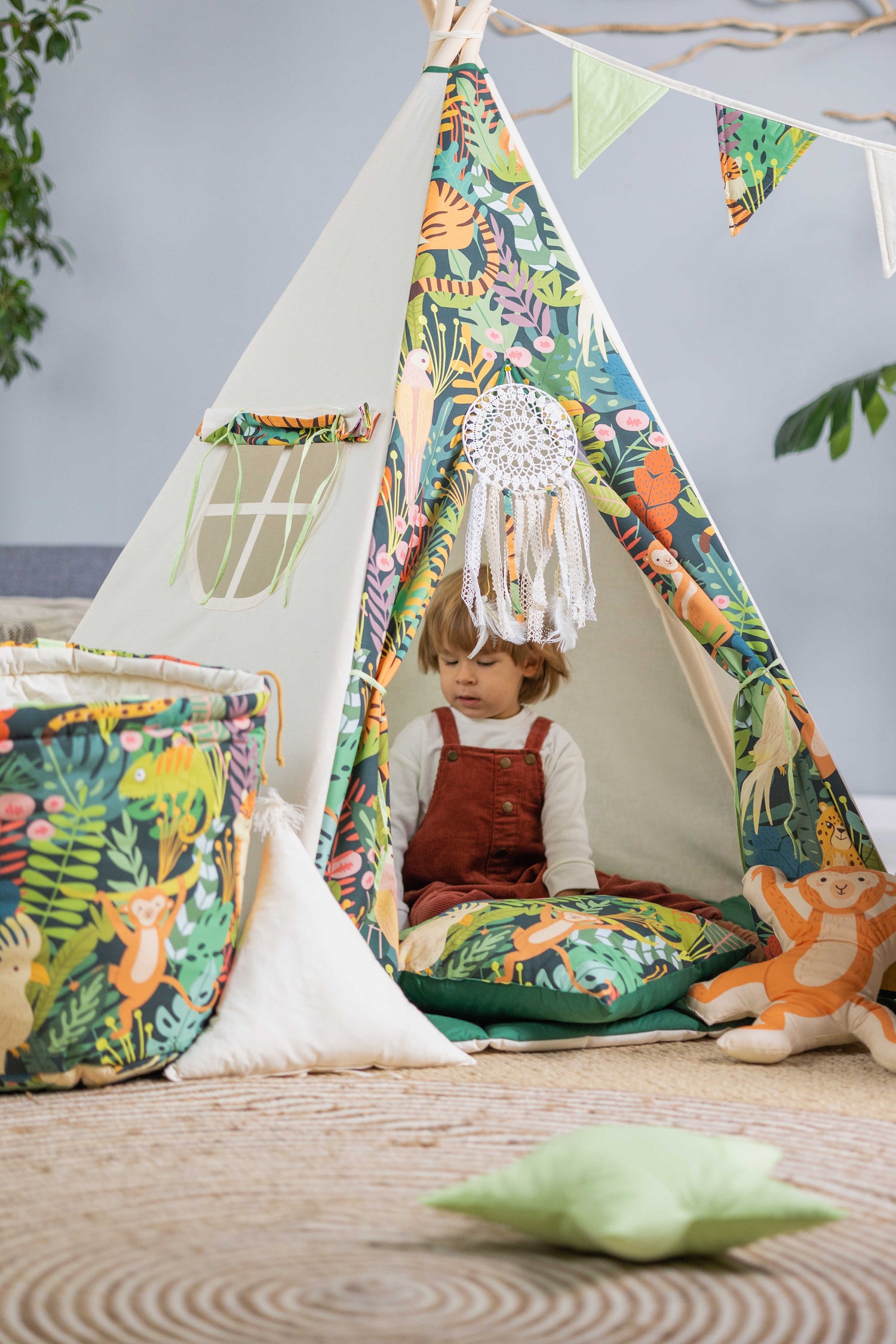 Kids Teepee - Jungle Kingdom