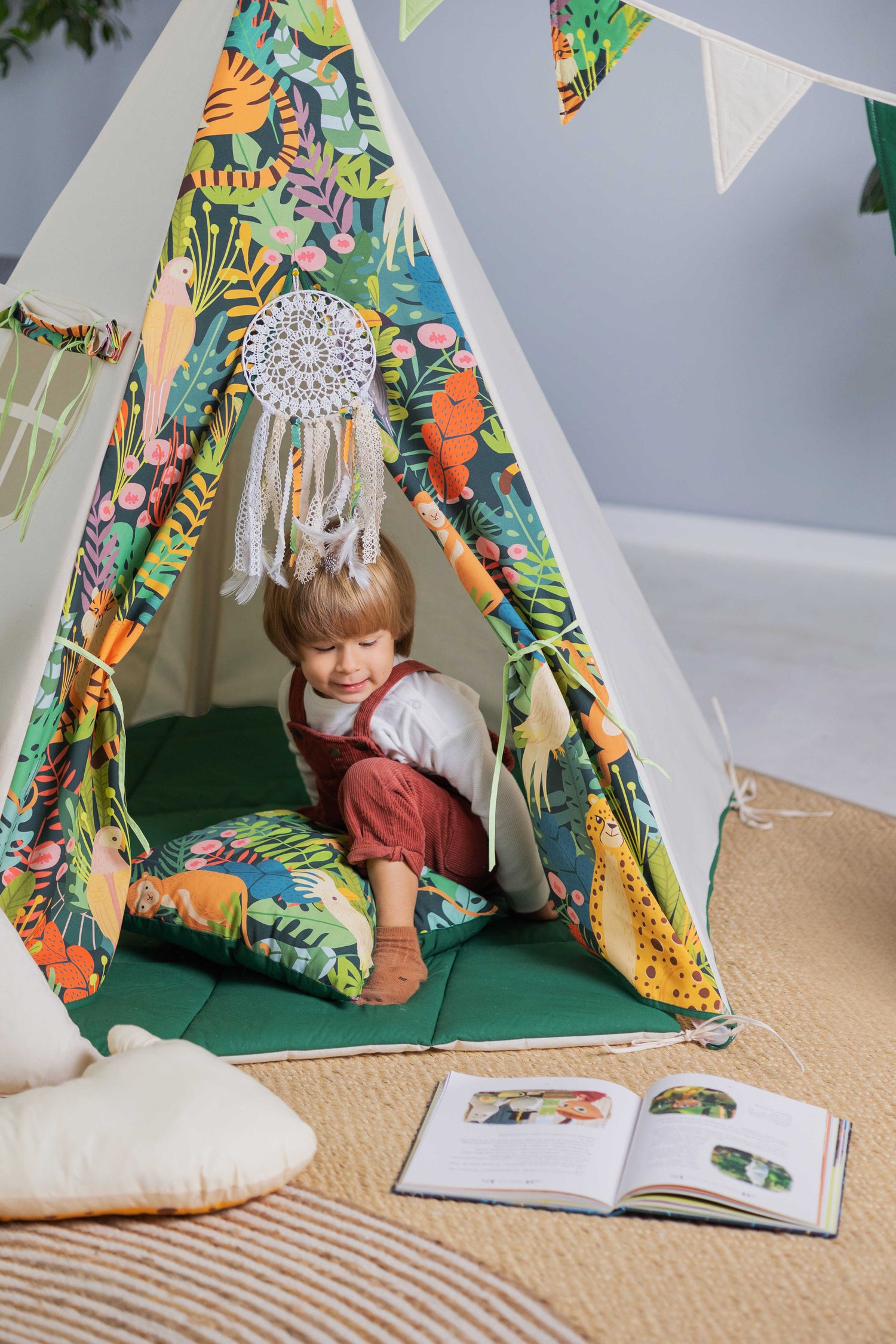 Kids Teepee - Jungle Kingdom