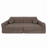modular play sofa | modular play couch | MeowBaby play sofa slimcord | play sofa | play couch | taupe colour play sofa for kids |