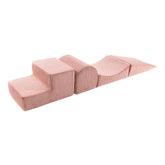 MeowBaby Soft Play Corduroy blocks | corduroy soft play blocks | corduroy soft lay elements | soft play blocks for baby and toddler |  pink soft play blocks |