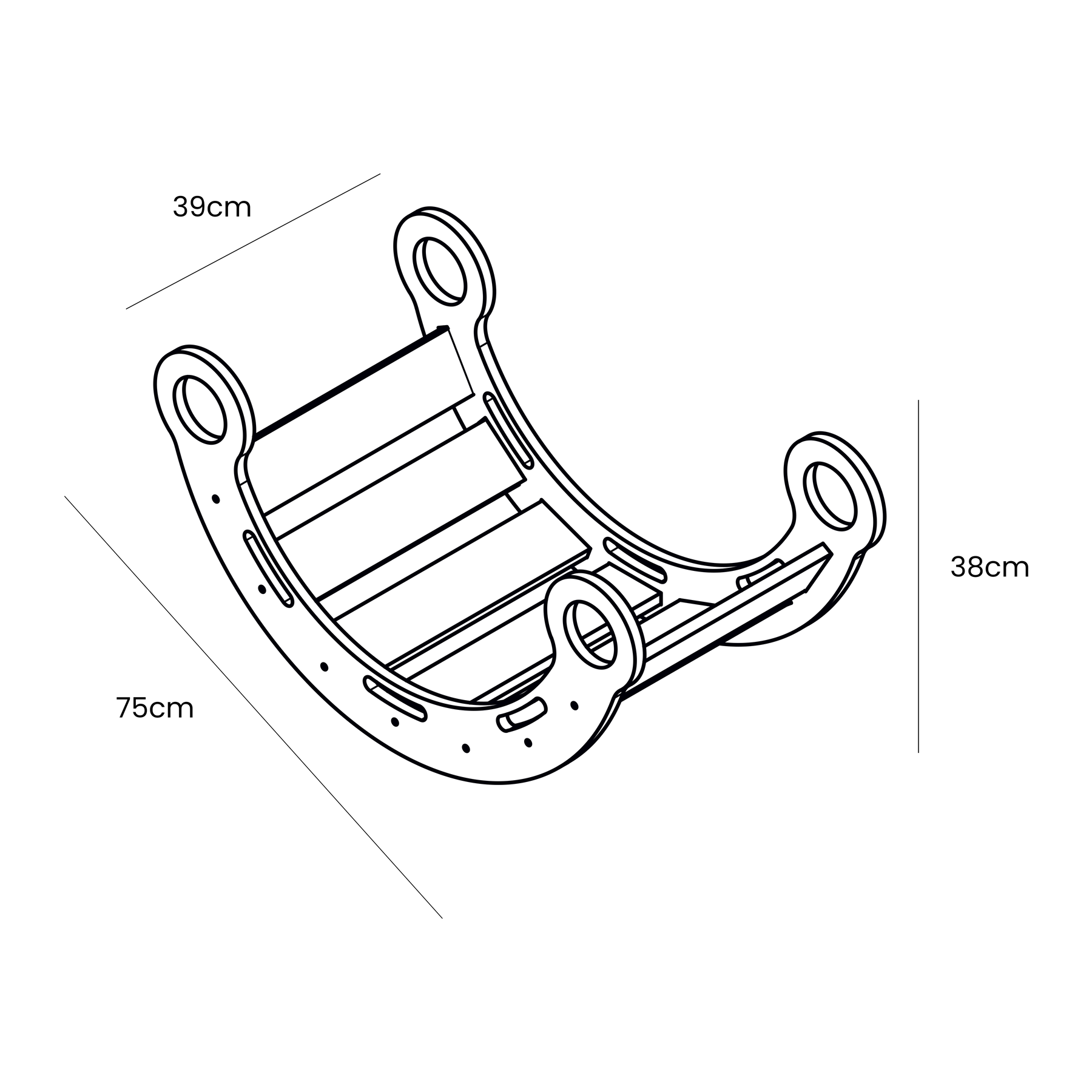 MeowBaby® Dream Rocker with Cushion | Rocker Arch with Cushion