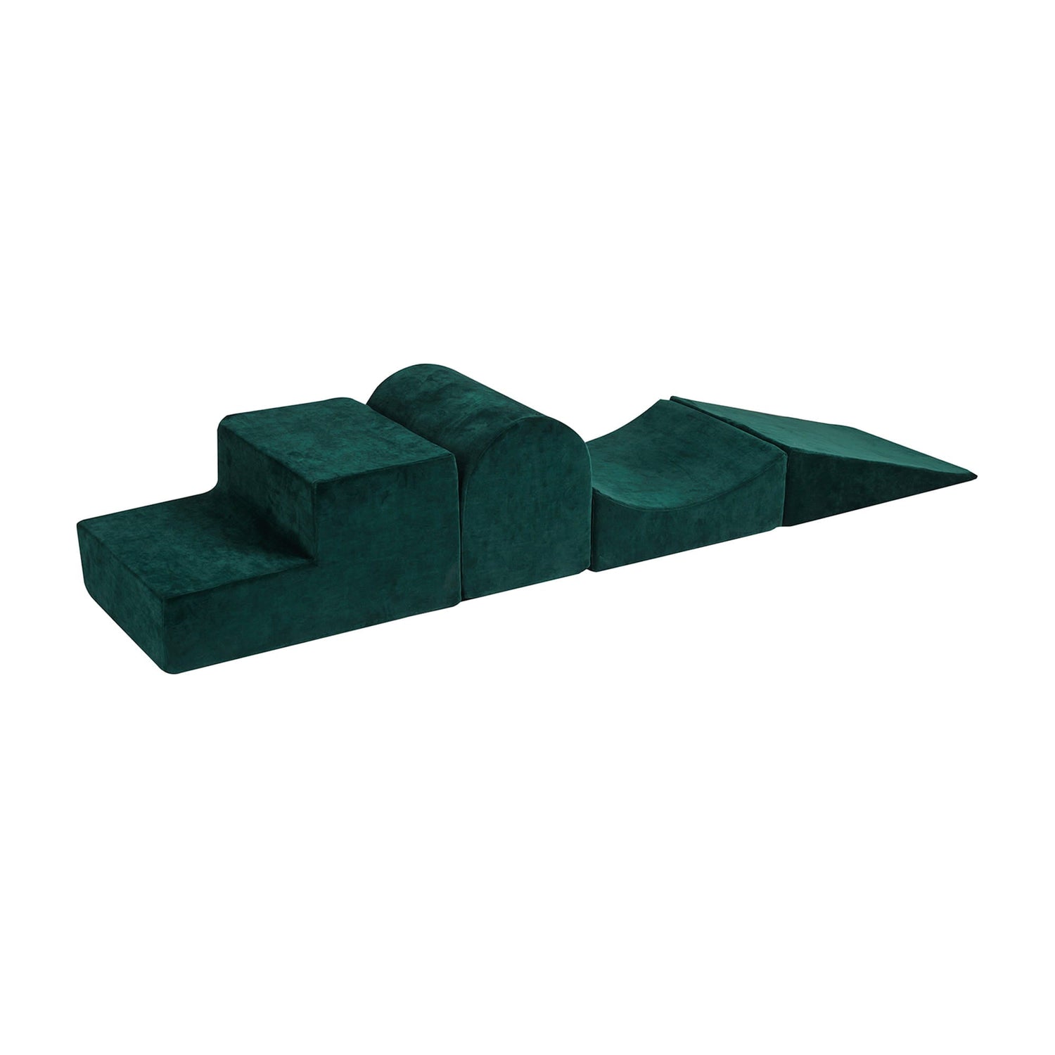 MeowBaby® Foam 4 elements Playset - Dark Green Velvet