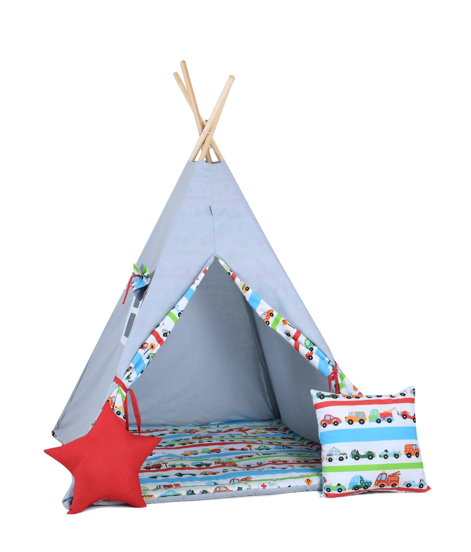 Cars Teepee Tent | Teepee with Cars | Kids Teepee | Teepee Tent for Kids | Teepee Tent for Babies &amp; Toddlers | Cars Tent | Kids Teepee Tent | Teepee Tent for Boys &amp; Girls |