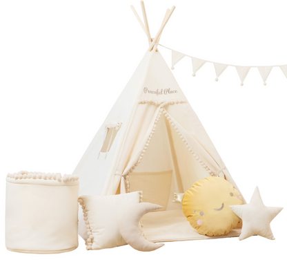 Cream Teepee Tent | Kids Teepee | Teepee Tent for Kids | Kids Teepee Tent | Cream Teepee | Baby Teepee | Teepees for Girls | Teepees for Boys | Cream Tent | Teepees for Kids | Teepee | Tipi |