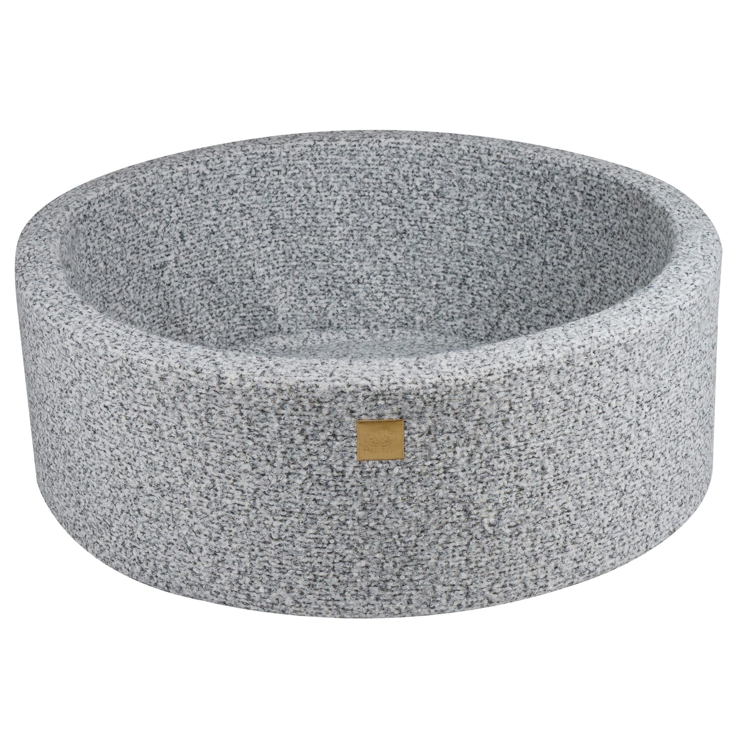 MeowBaby® Marled Grey BOUCLE Ball Pit + 250 Balls - 90x30cm