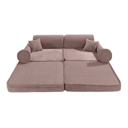 MeowBaby® Kids Play Sofa PREMIUM | Modular Play Couch | Corduroy