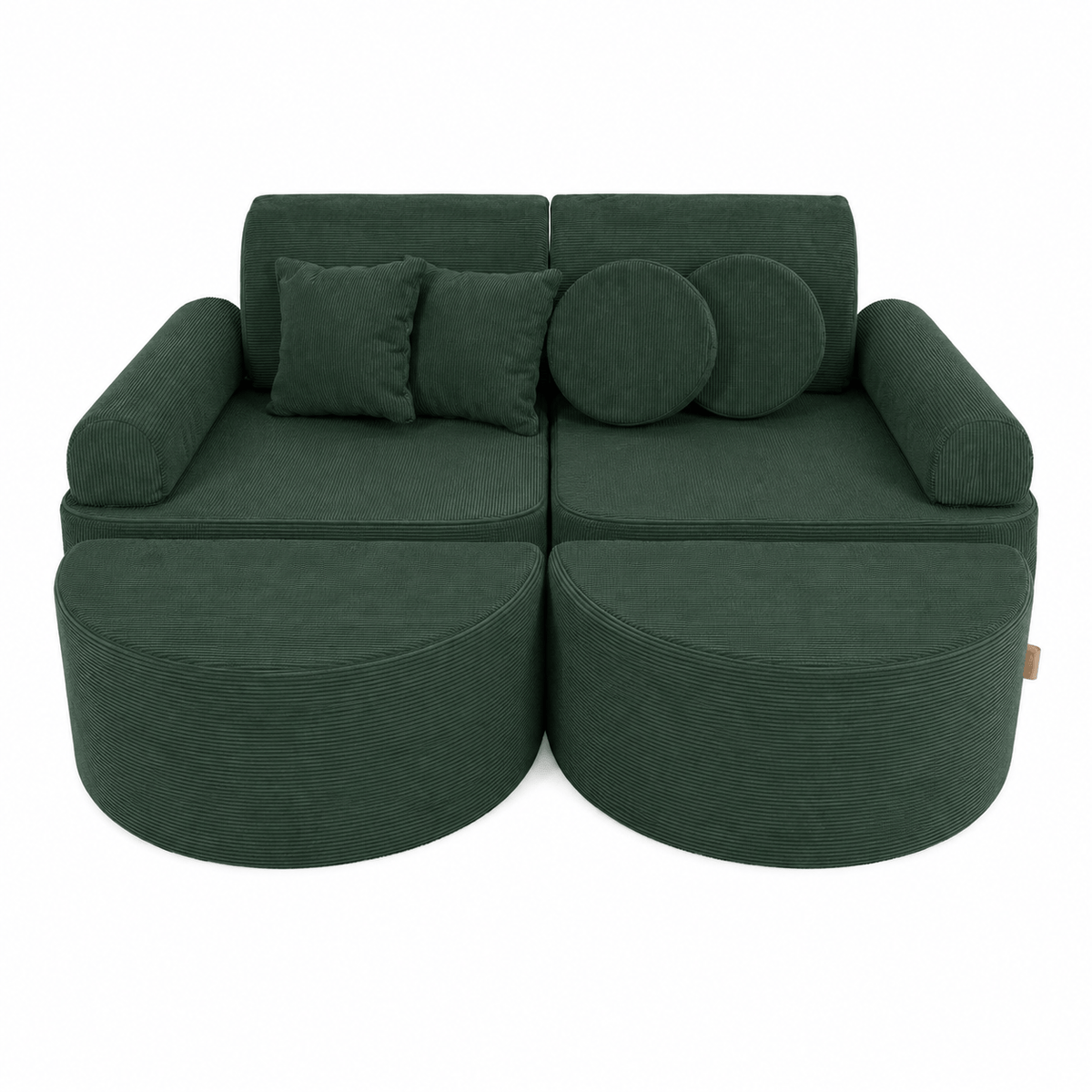 Kids Play Sofa | Modular Play Sofa | modular play couch | MeowBaby Slimcord Play Sofa for kids | green play sofa | play couch | modular play sofa | childrens play sofa | 
