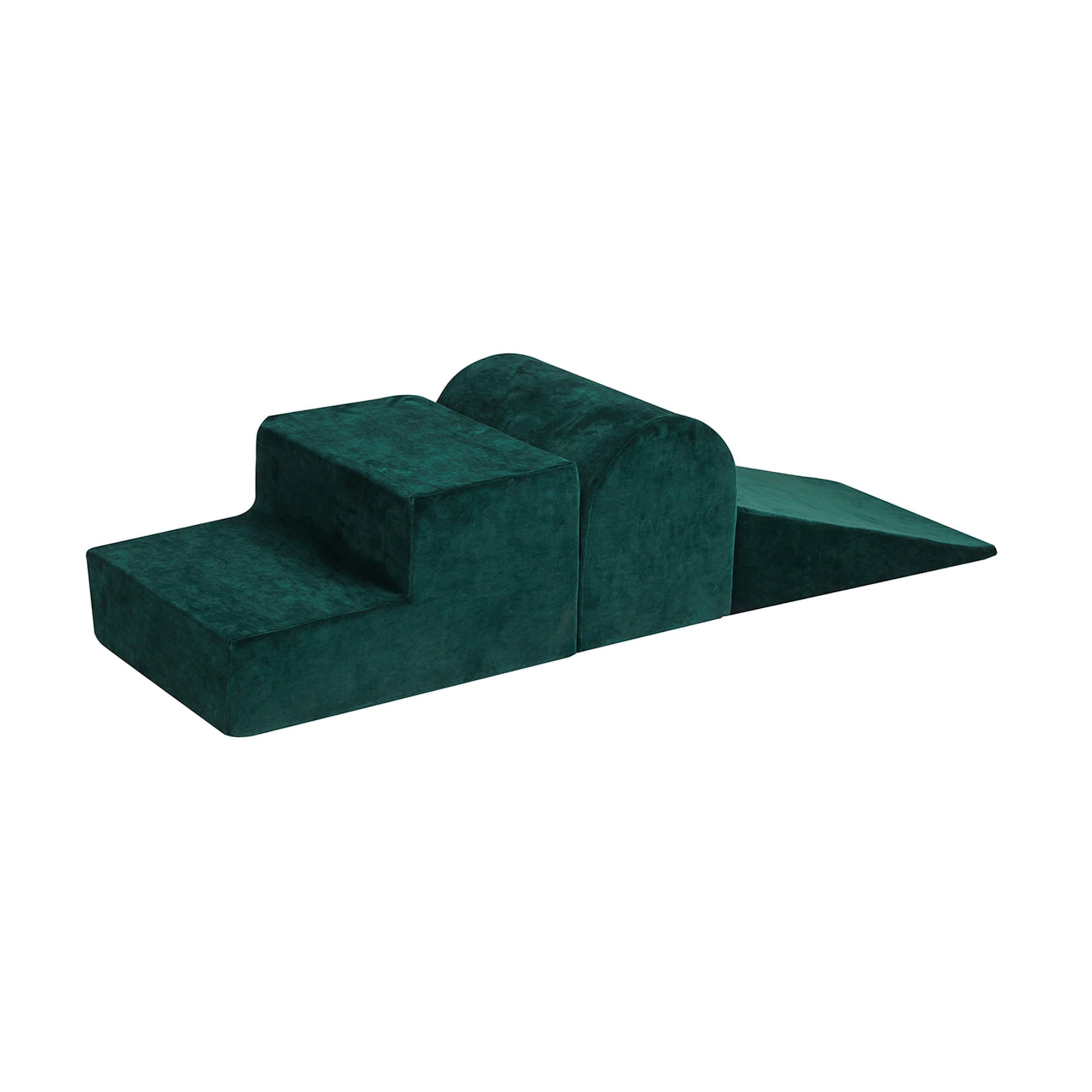 MeowBaby® Foam 3 elements Playset - Dark Green Velvet