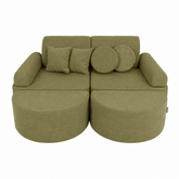 Kids Play Sofa | Modular Play Sofa | modular play couch | MeowBaby Slimcord Play Sofa for kids | lime play sofa | play couch | modular play sofa | childrens play sofa | 