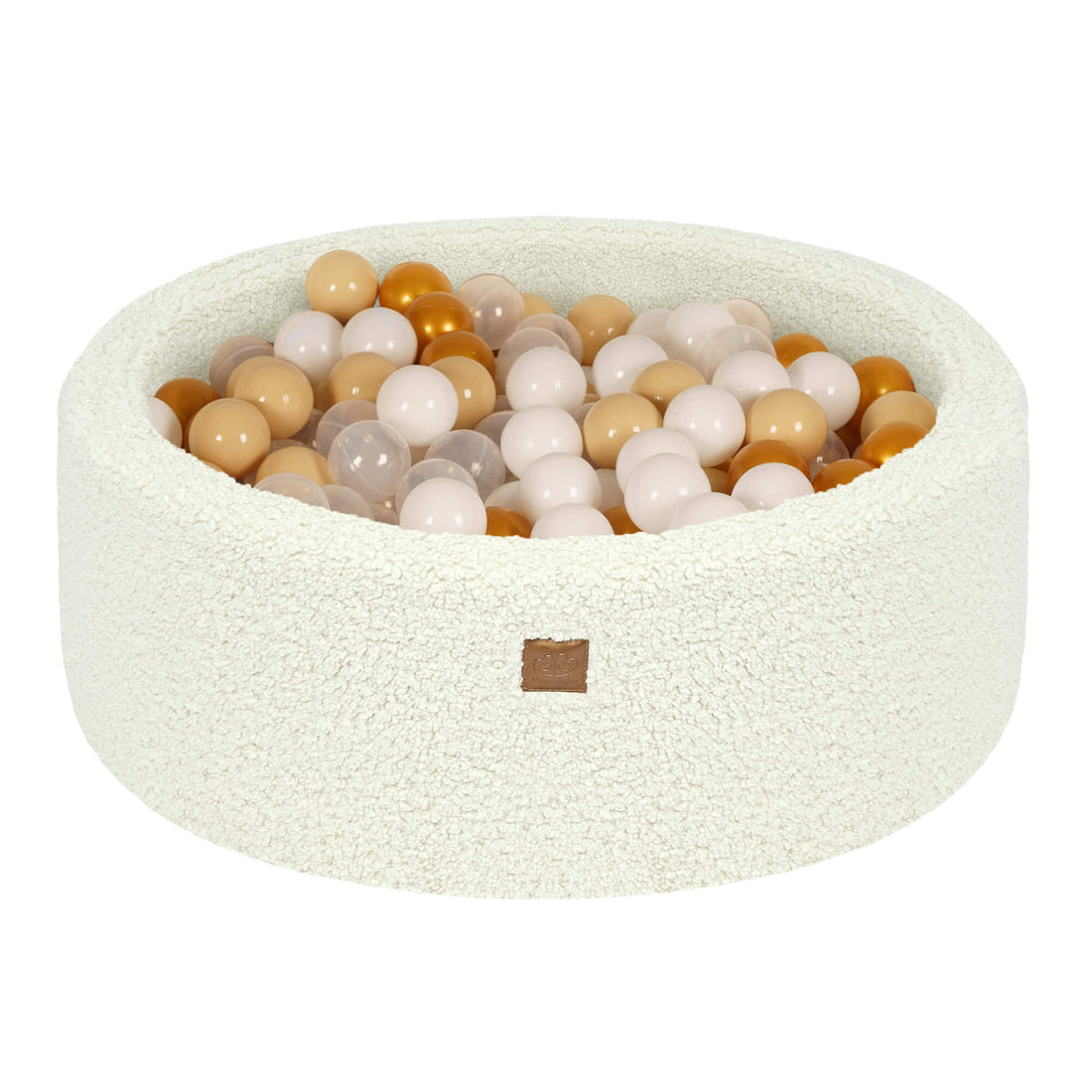 MeowBaby Bearly Foam Baby Ball Pit Cream | Ball Pit with Balls | Ball Pit Toddlers | Ball Pit for Kids | Ball pit Cream |