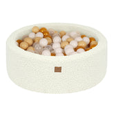 MeowBaby Bearly Foam Baby Ball Pit Cream | Ball Pit with Balls | Ball Pit Toddlers | Ball Pit for Kids | Ball pit Cream |