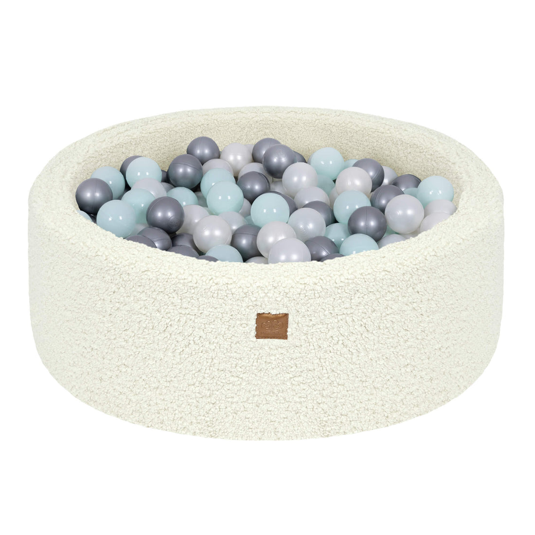 MeowBaby Bearly Foam Baby Ball Pit Cream | Ball Pit with Balls | Ball Pit Toddlers | Ball Pit for Kids | Ball pit Cream |