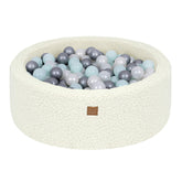 MeowBaby Bearly Foam Baby Ball Pit Cream | Ball Pit with Balls | Ball Pit Toddlers | Ball Pit for Kids | Ball pit Cream |