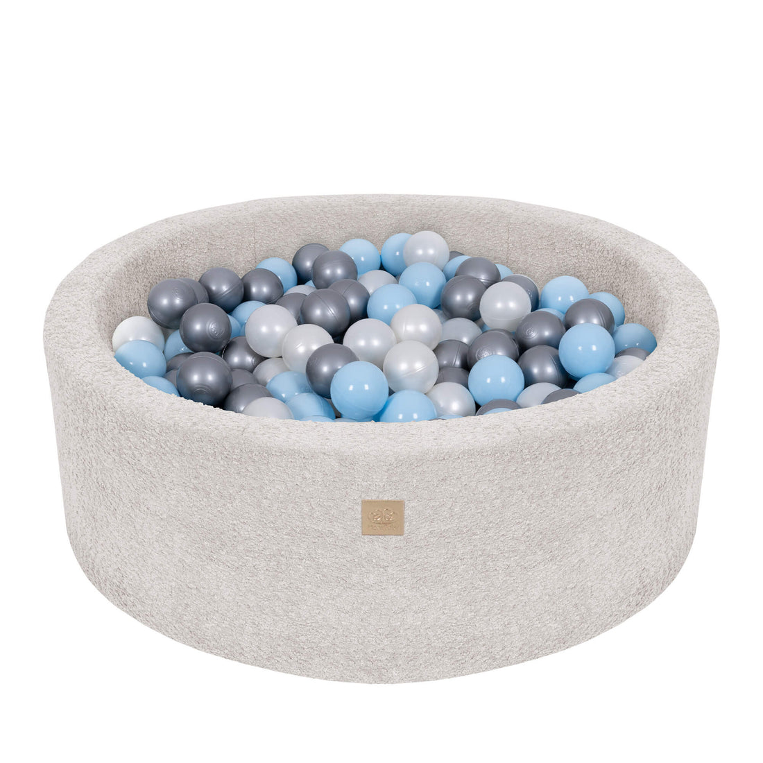MeowBaby Boucle Baby Ball Pit Ecru/Cream | Ball Pit Toddler | Ball Pit Balls |