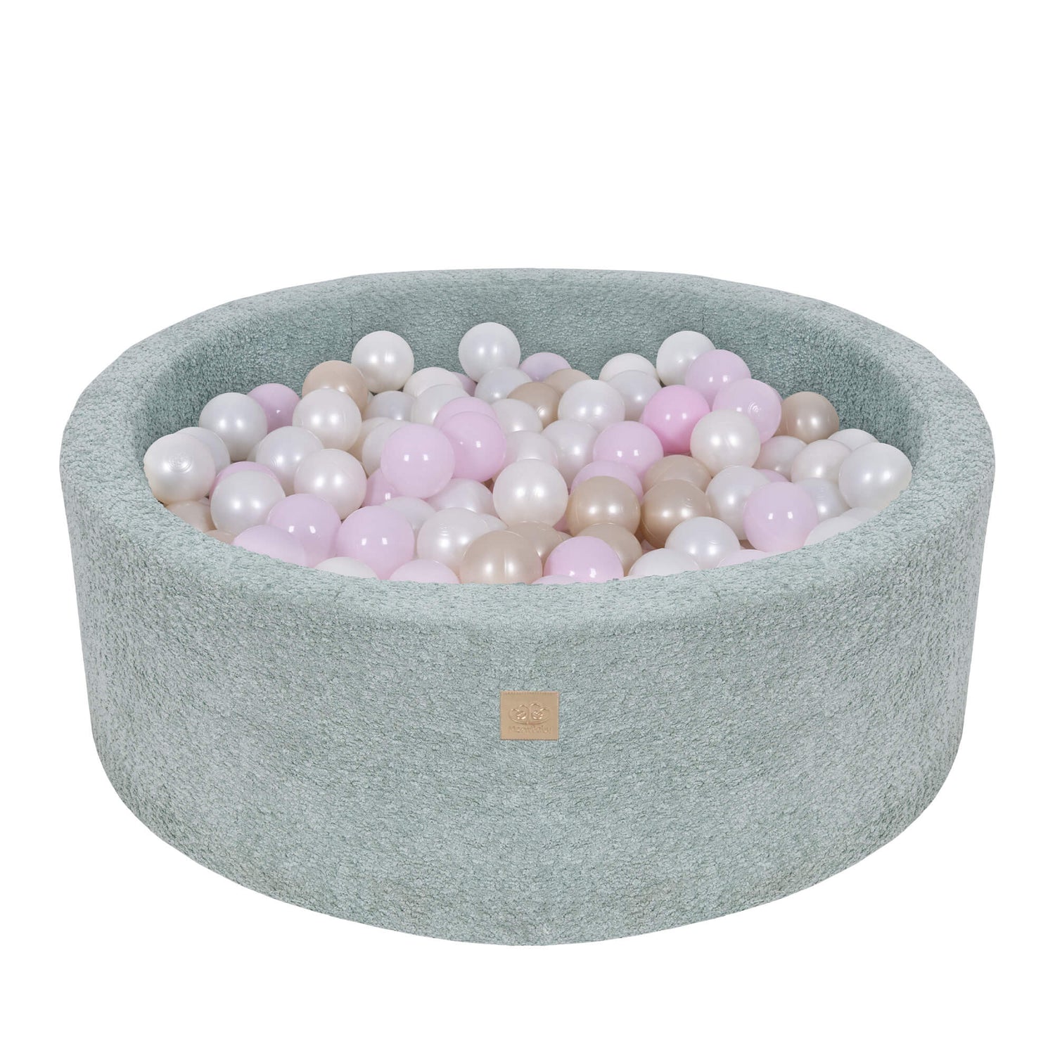 MeowBaby Boucle Baby Ball Pit Mint | Ball Pit Toddler | Ball Pit Balls | Ball Pit for Kids |