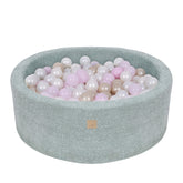 MeowBaby Boucle Baby Ball Pit Mint | Ball Pit Toddler | Ball Pit Balls | Ball Pit for Kids |