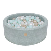 MeowBaby Boucle Baby Ball Pit Mint | Ball Pit Toddler | Ball Pit Balls | Ball Pit for Kids |