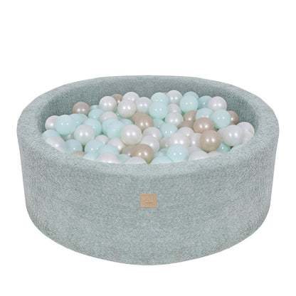 MeowBaby Boucle Ball Pit | Mint Boucle Ball Pit | Ball Pit Boucle | Boucle Ball Pit Balls | Boucle Ball Pit for Kids |