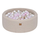 MeowBaby Bearly Baby Ball Pit Grey | Ball Pit with Balls | Ball Pit Toddlers | Ball Pit for Kids | Ball pit Grey |