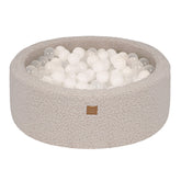 MeowBaby Bearly Baby Ball Pit Grey | Ball Pit with Balls | Ball Pit Toddlers | Ball Pit for Kids | Ball pit Grey |