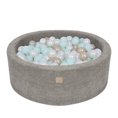 MeowBaby Boucle Baby Ball Pit Tan Beige  | Ball Pit Toddler | Ball Pit Balls | Ball Pit for Kids |