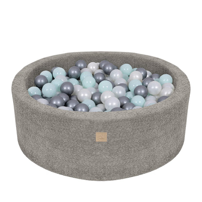 MeowBaby Boucle Baby Ball Pit Tan Beige  | Ball Pit Toddler | Ball Pit Balls | Ball Pit for Kids |