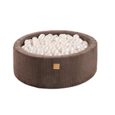 brown corduroy ball pit | MeowBaby brown corduroy ball pit with balls | corduroy ball pit with balls |