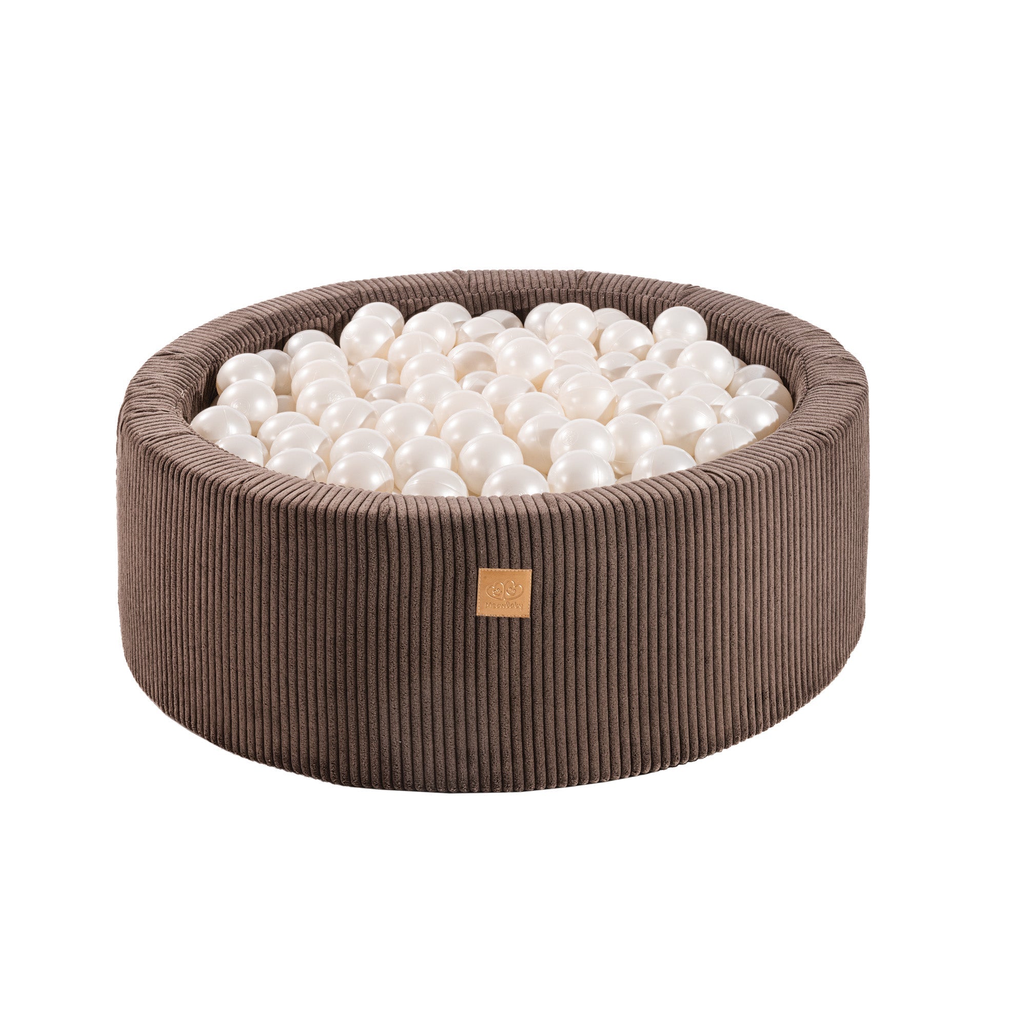 brown corduroy ball pit | MeowBaby brown corduroy ball pit with balls | corduroy ball pit with balls |