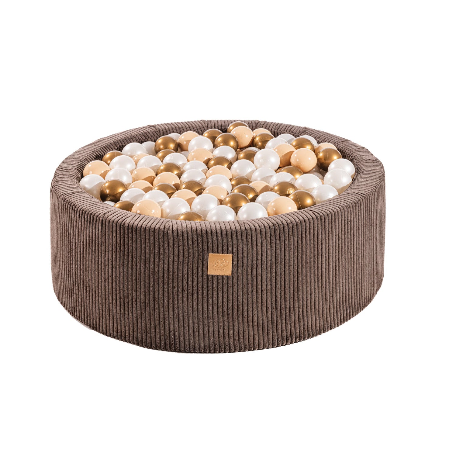 brown corduroy ball pit | MeowBaby brown corduroy ball pit with balls | corduroy ball pit with balls |