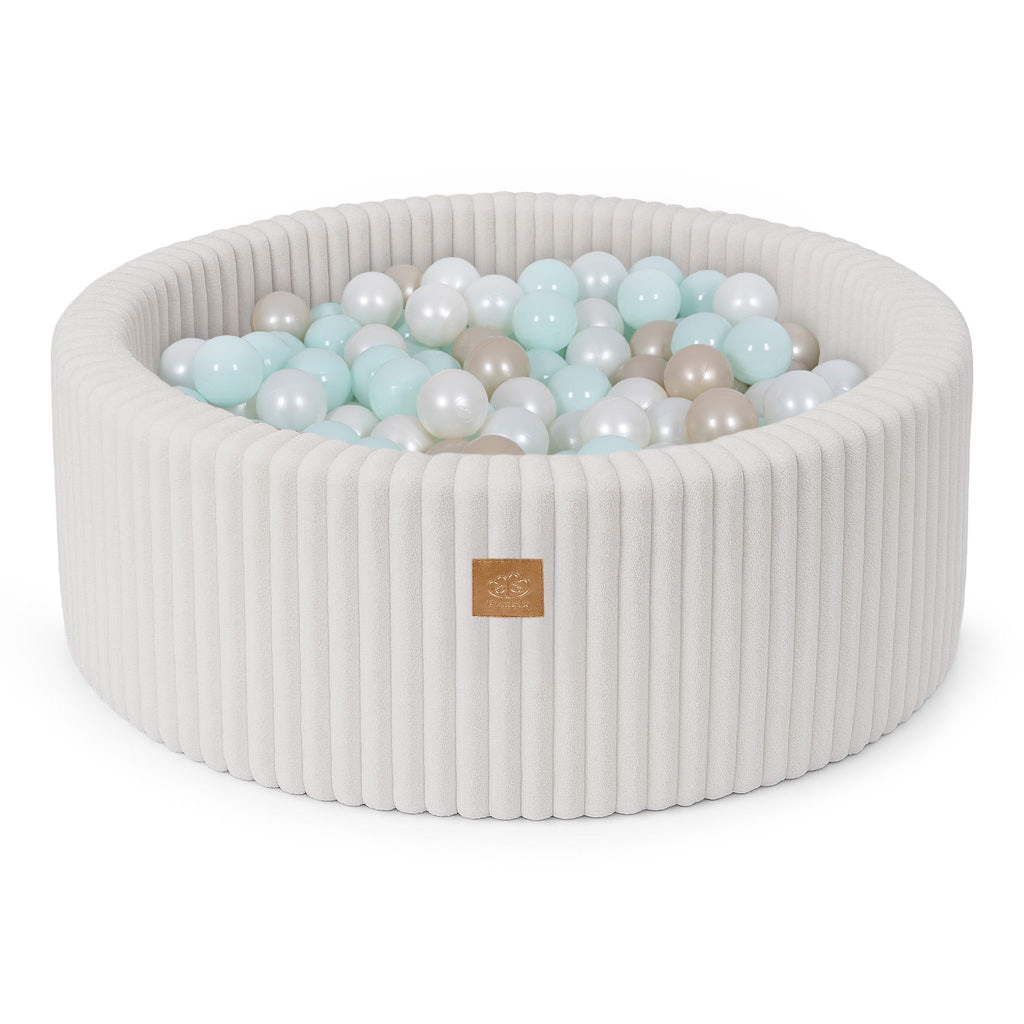 Ball Pit | Baby Ball Pit | MeowBaby Ball Pit for Kids | Baby Ball Pit | Churros White Ball Pit with Balls |