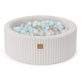 Ball Pit | Baby Ball Pit | MeowBaby Ball Pit for Kids | Baby Ball Pit | Churros White Ball Pit with Balls |