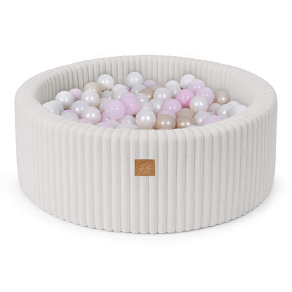 Ball Pit for Kids | Baby Ball Pit | MeowBaby Ball Pit | Foam Ball Pit | Churros White Ball Pit with Balls |