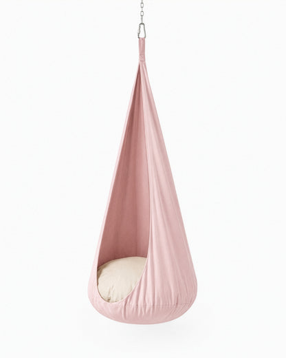 pink cocoon swing | pink cocoon swing for kids | cocoon swing for kids | kids cocoon swing | cocoon swing chair | cocoon swing for girls |