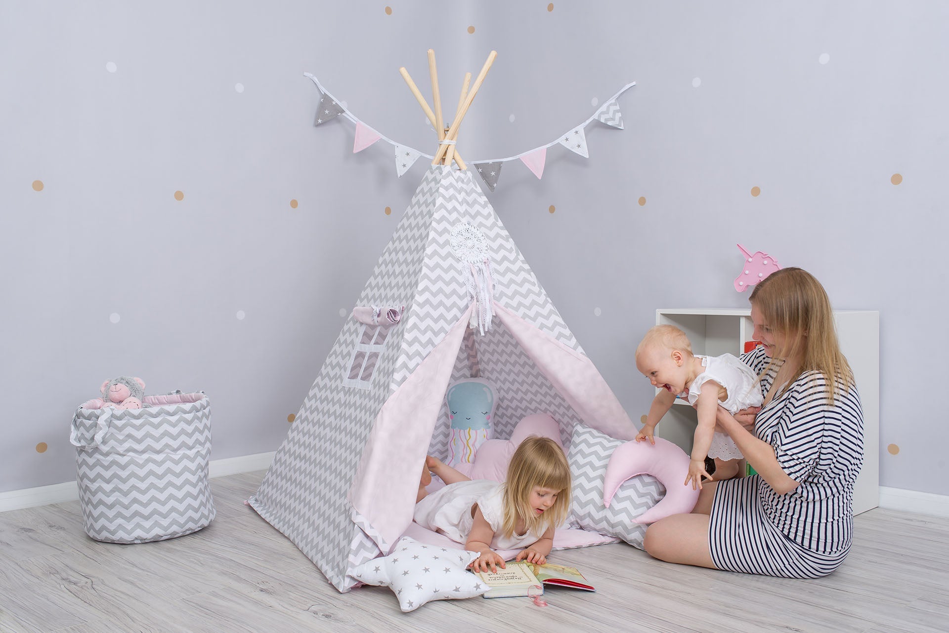 Kids Tipi Tent - Caramel Nap