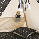 Black & Cream Teepee Tent | Teepee Black | Kids Teepee | Teepee Tent for Kids | Teepee Tent for Babies & Toddlers | Black Tent | Kids Teepee Tent | Teepee Tent for Boys & Girls | 