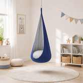 blue cocoon swing | kids cocoon swing | hanging cocoon swings | indoor swing | kids hanging chair swing | blue cocoon swing |
