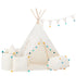 Teepee Tent with Pom-Poms | Teepee | Kids Teepee | Teepee Tent for Kids | Kids Teepee Tent | Teepee Tent for Babies & Toddlers | Kids Tent | Teepee Tent for Boys & Girls |