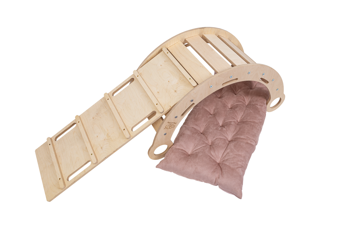 Rocker Natural - Wooden Toddler Indoor Climbing Frame for Kids