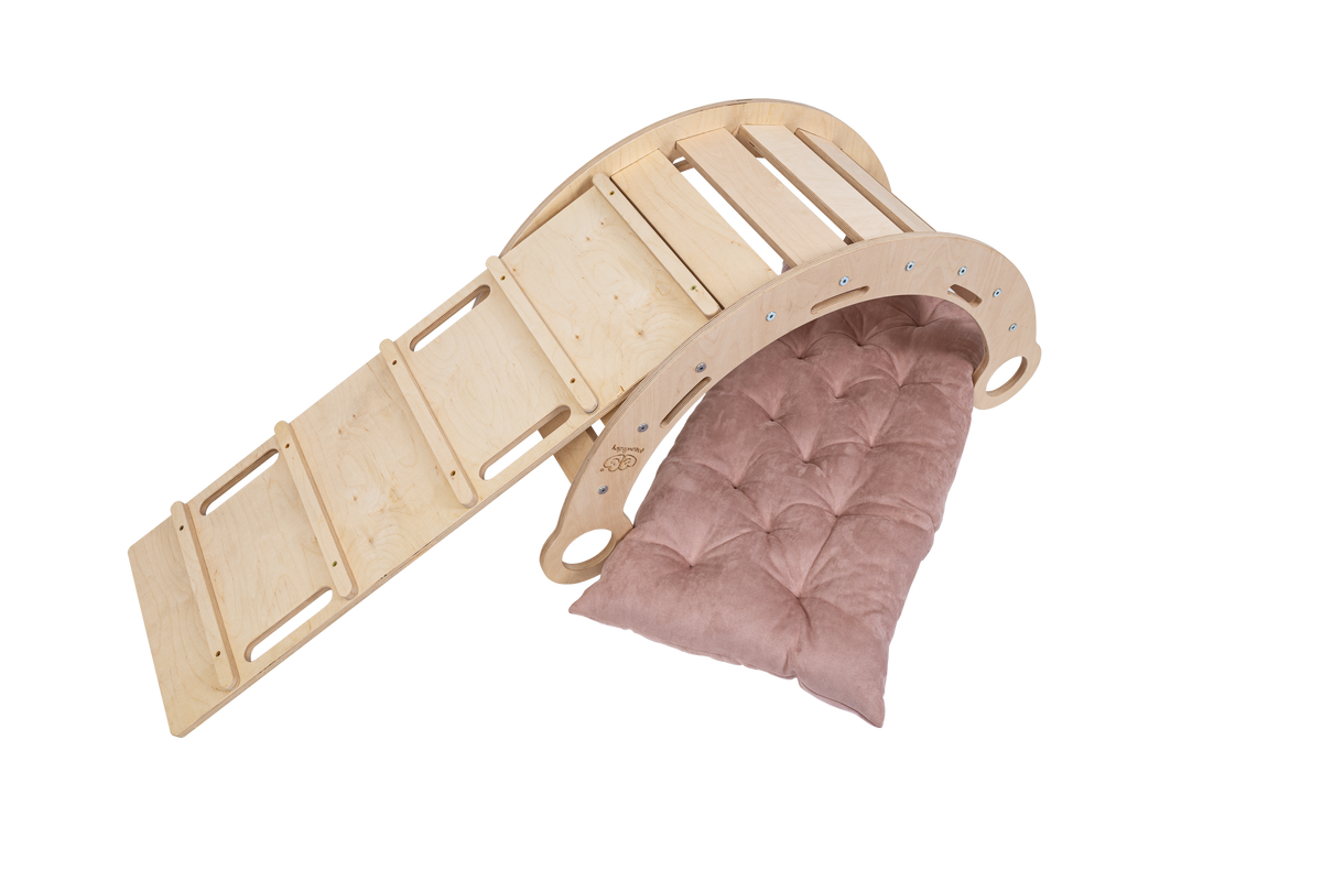 Rocker Natural - Wooden Toddler Indoor Climbing Frame for Kids