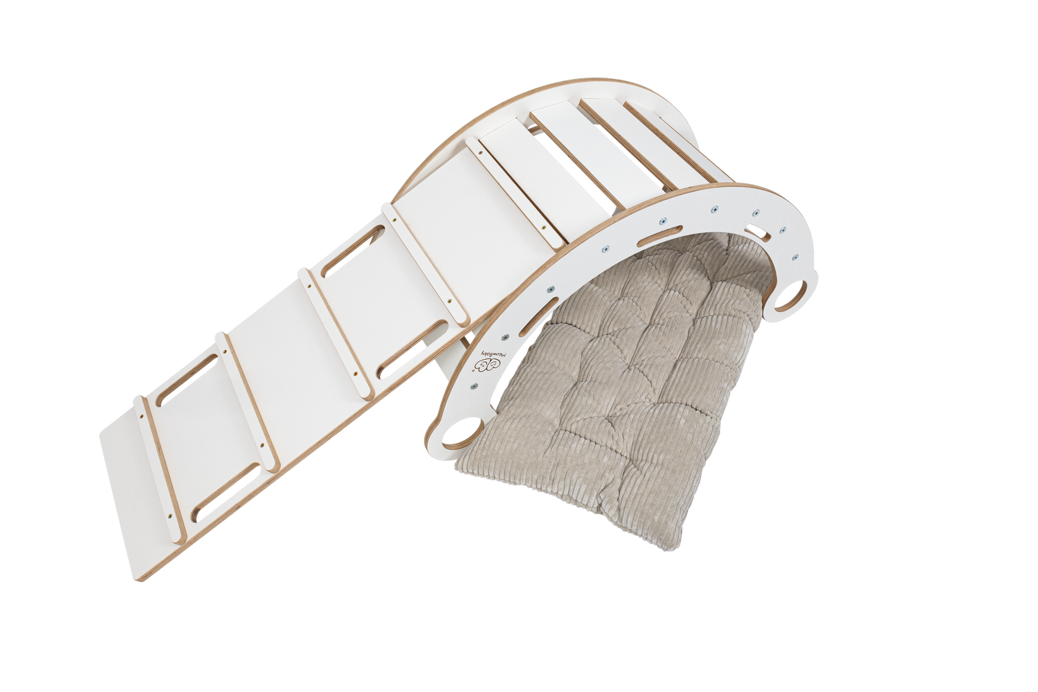Rocker White - Wooden Toddler Indoor Climbing Frame for Kids