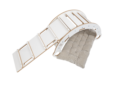 Rocker White - Wooden Toddler Indoor Climbing Frame for Kids
