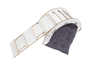 Rocker White - Wooden Toddler Indoor Climbing Frame for Kids