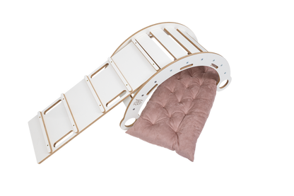 Rocker White - Wooden Toddler Indoor Climbing Frame for Kids