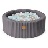 MeowBaby Ball Pit for Kids | Baby Ball Pit | Jurassic Grey Churros Ball Pit | Ball Pit with Balls |