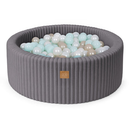 MeowBaby Ball Pit for Kids | Baby Ball Pit | Jurassic Grey Churros Ball Pit | Ball Pit with Balls |