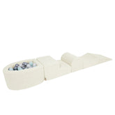 Meowbaby Bearly Foam Playground Cream 5 Elements 100 balls: Mint Pearl, White Pearl, Silver