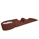 Meowbaby Bearly Foam Playground Dark Brown 5 Elements 100 balls: Mint Pearl, White Pearl, Light Gold Pearl